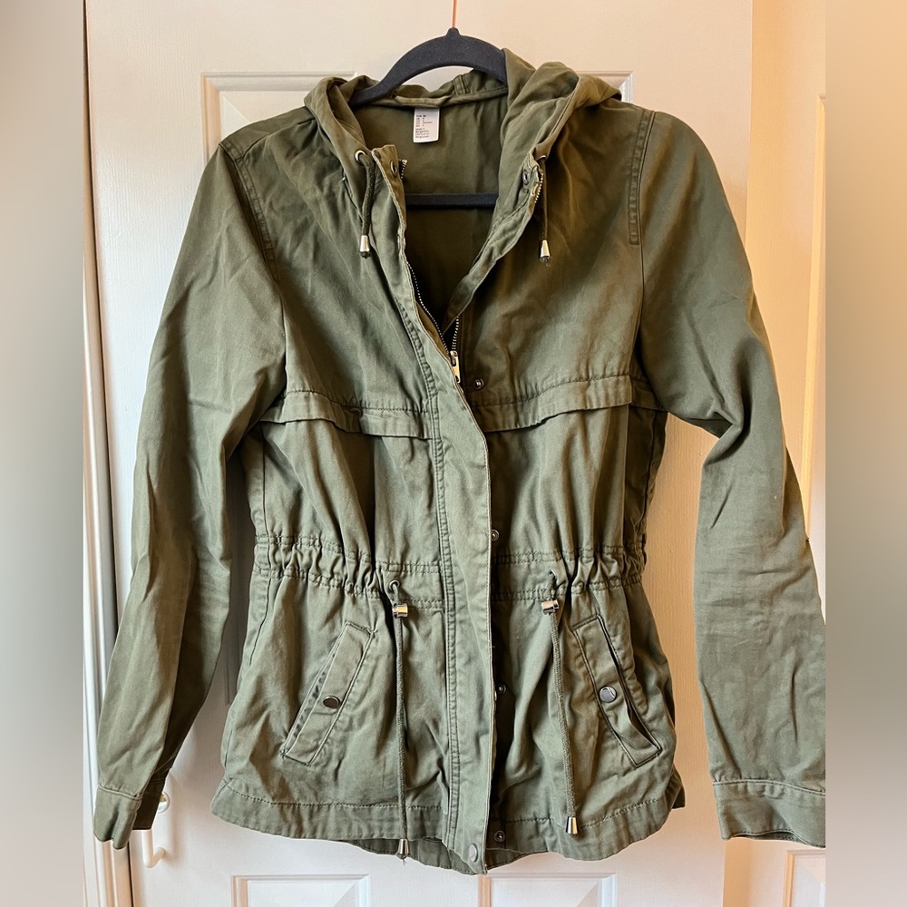 Green combat jacket